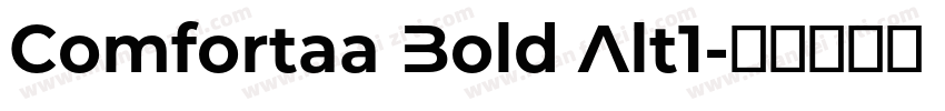 Comfortaa Bold Alt1字体转换